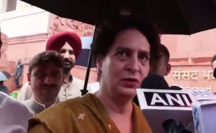 Priyanka Gandhi Vadra speaks on student protests in Parliament